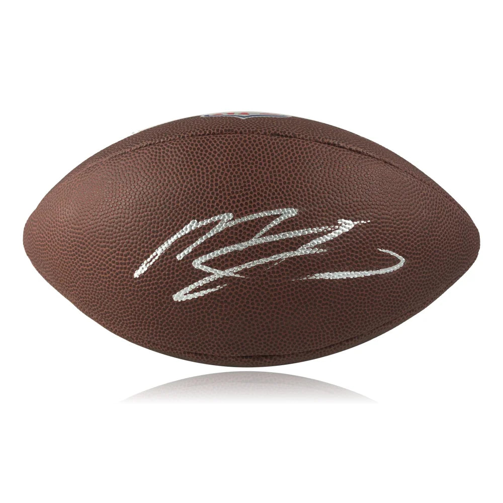 Rugby Tackling-Mac Jones Signed Full Size Football JSA COA New England Patriots Autograph