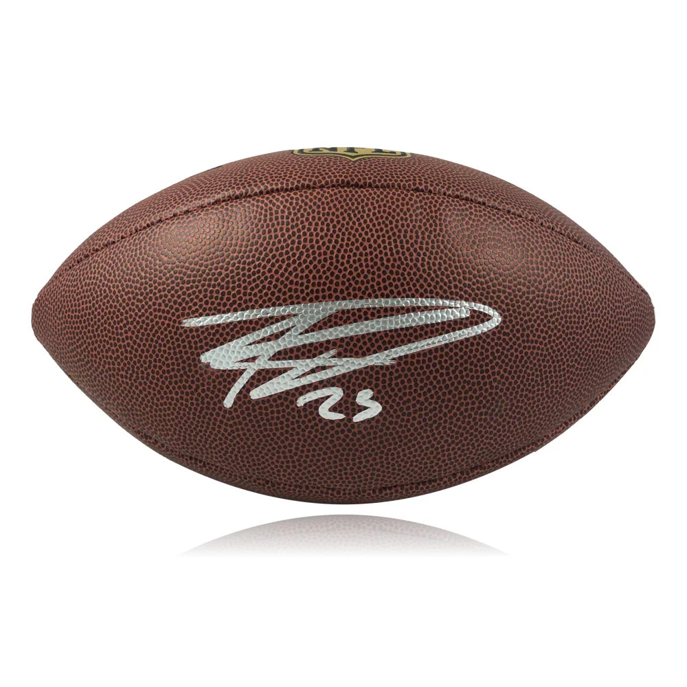 Rugby Lineout-Kenyan Drake Signed Full Size Football JSA COA Las Vegas Ravens Autograph