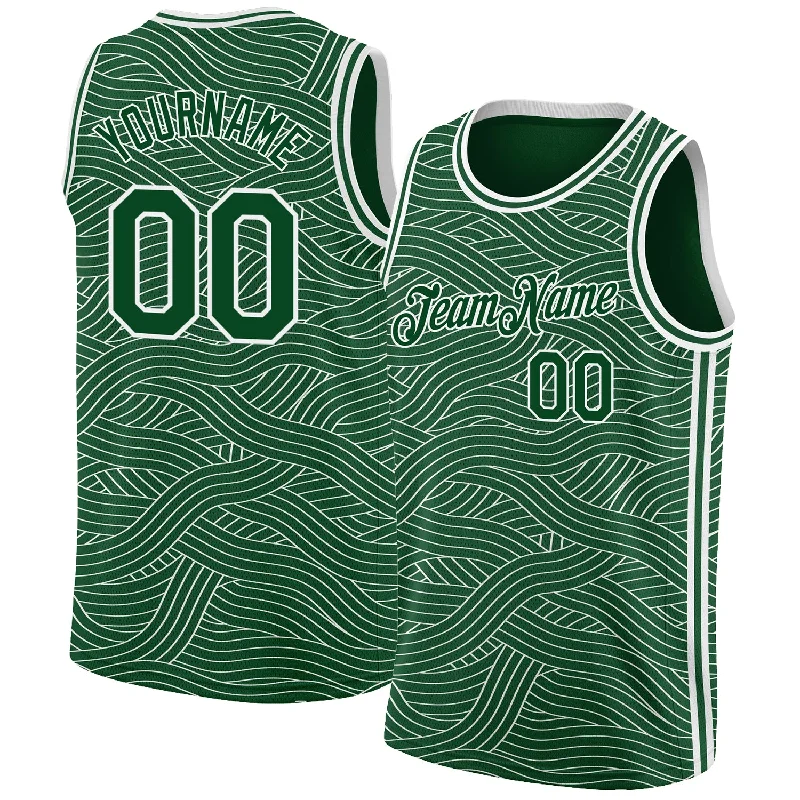 Basketball Jersey With Water Resistance-Custom Green White Authentic City Edition Basketball Jersey