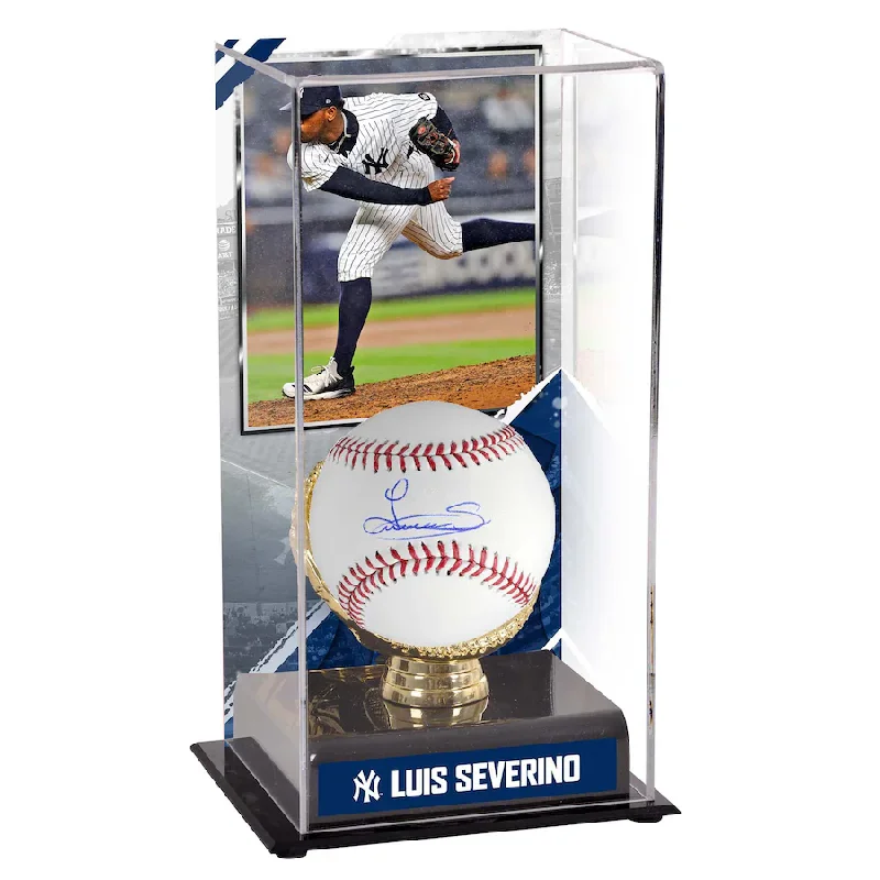 Baseball Drills For High School-Luis Severino Signed New York Yankees  Baseball and Sublimated Baseball Display Case with Image (Fanatics)