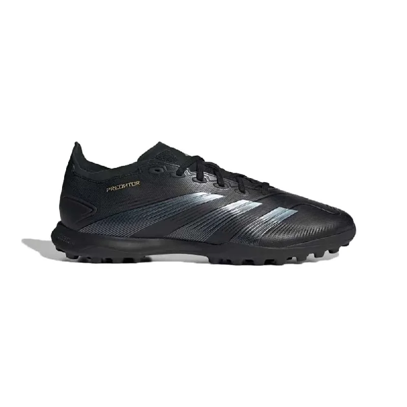 Football Shoes With Multi-Ground Cleats-Predator League TF Soccer Shoe - Core Black/Carbon/Gold Metallic - Regular (D)