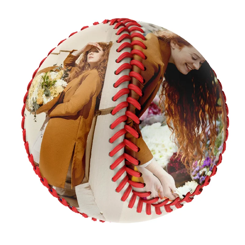 Baseball Drills-Personalized 2 Wife Girlfriend Family Photo Baseballs