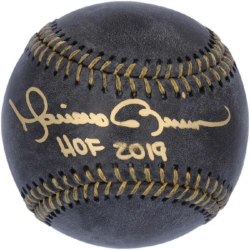 Baseball Game-Mariano Rivera Signed New York Yankees  Black Leather Baseball with "HOF 19" Inscription (Fanatics)