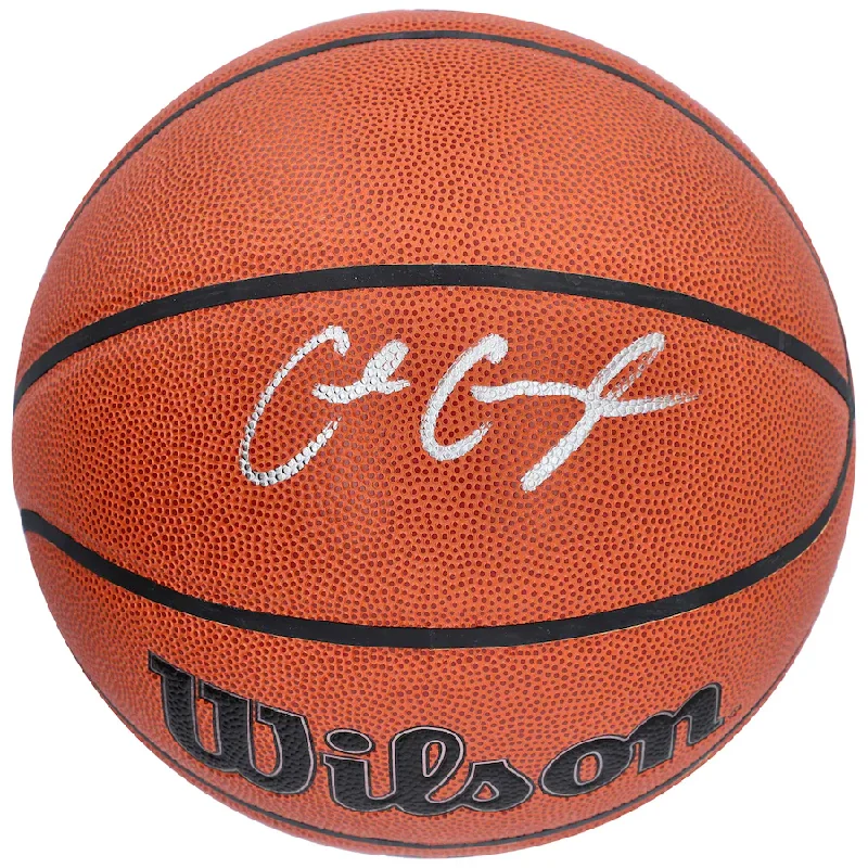 Basketball Hoop Height-Cade Cunningham  Signed Detroit Pistons  Wilson Authentic Series Indoor/Outdoor Basketball (Fanatics)