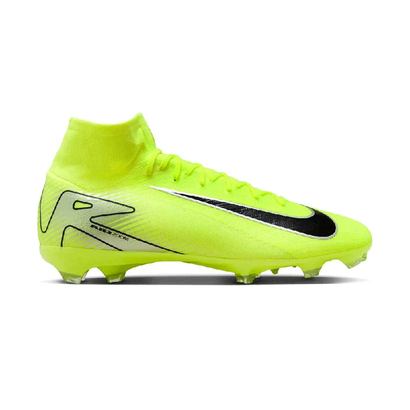 Football Shoes With Extra Lateral Support-ZM Superfly 10 Pro FG Soccer Shoe - Volt/Black - Regular (D)