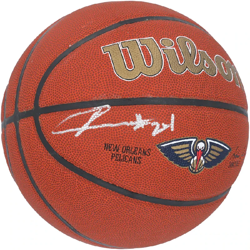 Basketball Rebounder-Jordan Hawkins Signed New Orleans Pelicans  Wilson Team Logo Basketball (Fanatics)