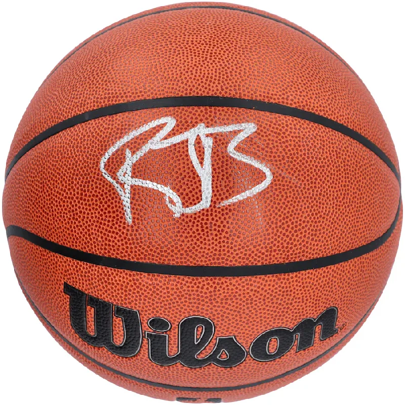 Basketball Stretching-RJ Barrett Signed New York Knicks Wilson Authentic Series Indoor/Outdoor Basketball (Fanatics)