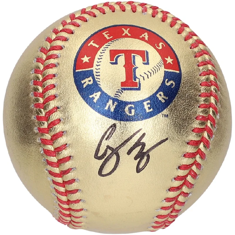 Corey Seager Signed Official MLB Gold Baseball - Texas Rangers (Fanatics)