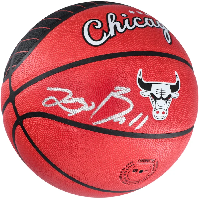 Basketball Steal-Lonzo Ball Signed Chicago Bulls  Wilson City Edition Collectors Basketball (Fanatics)