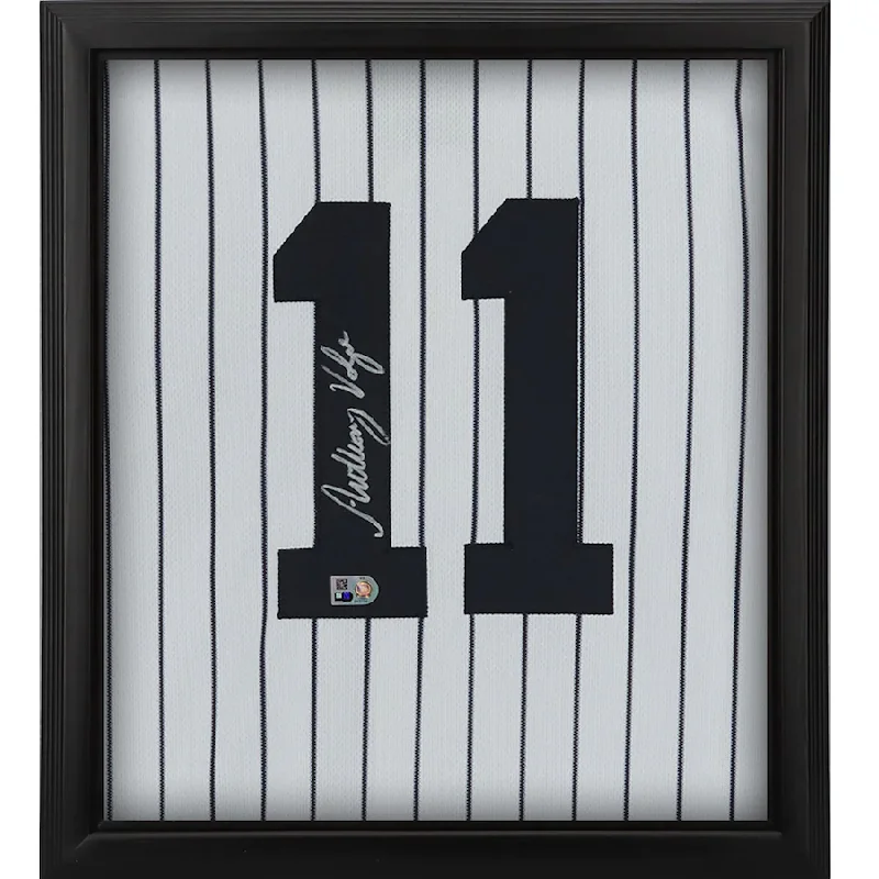 Baseball Jersey With Team Name-Anthony Volpe Signed New York Yankees  Framed White Nike Authentic Jersey Shadowbox (Fanatics)