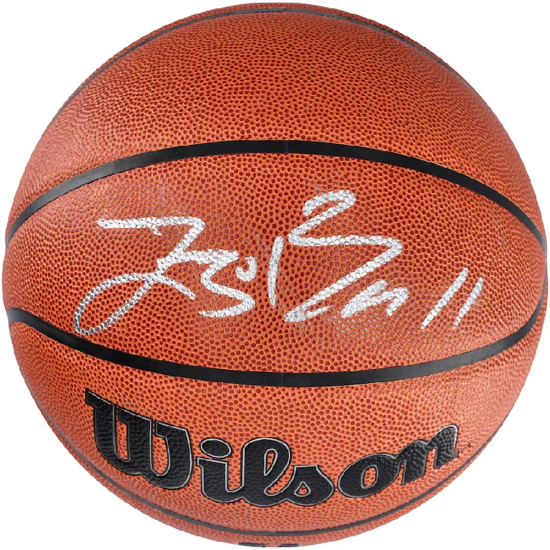 Basketball Block-Lonzo Ball Signed Chicago Bulls  Wilson Authentic Series Indoor/Outdoor Basketball (Fanatics)