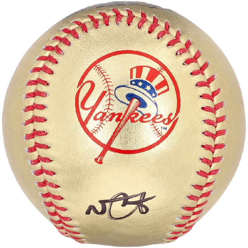 Baseball Player-Nestor Cortes Jr. Signed New York Yankees  Gold Leather Baseball (Fanatics)