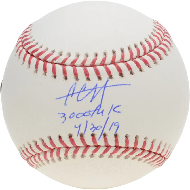 Baseball World Series-CC Sabathia Signed New York Yankees Baseball with "3000th K 4/30/19" Inscription (Fanatics)