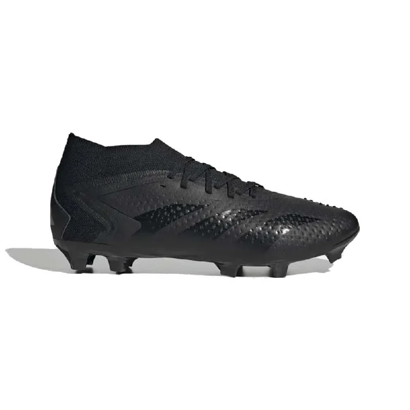 Football Shoes With Non-Marking Sole-All Gender Predator Accuracy.2 FG Soccer Shoes - Core black, Core black, Cloud White - Regular (D)