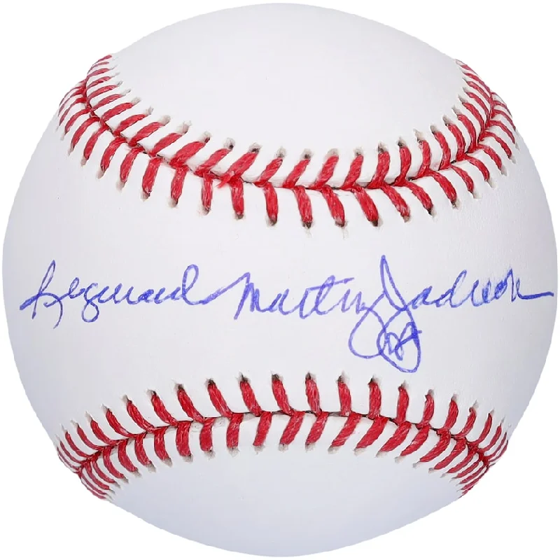 Baseball Cutoff Play-Reggie Jackson New York Yankees Autographed Baseball with Full Name Signature (Fanatics)