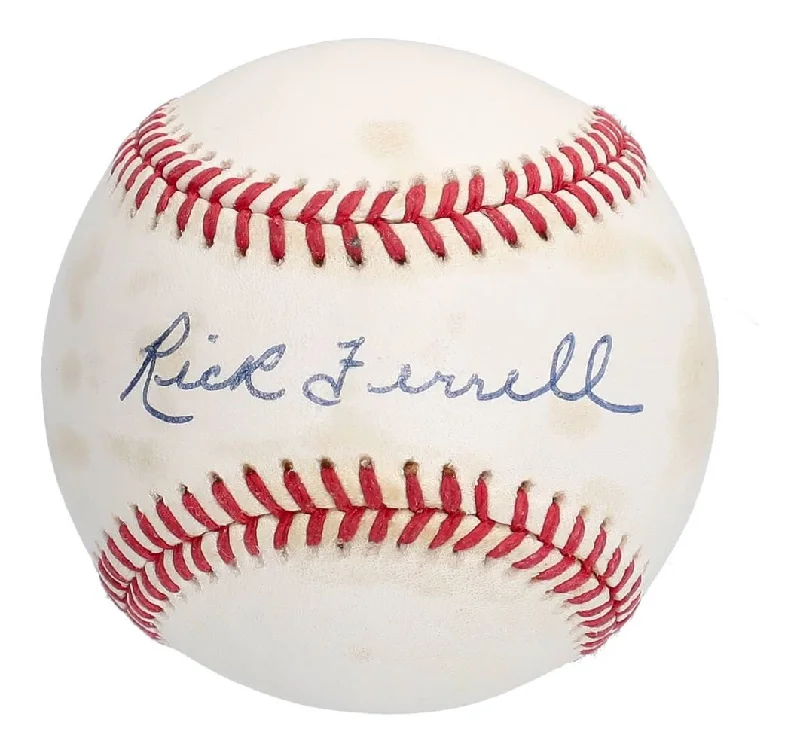 Baseball Line Drive Hitting-Rick Ferrell Red Sox Signed Official American League Baseball PSA U65218