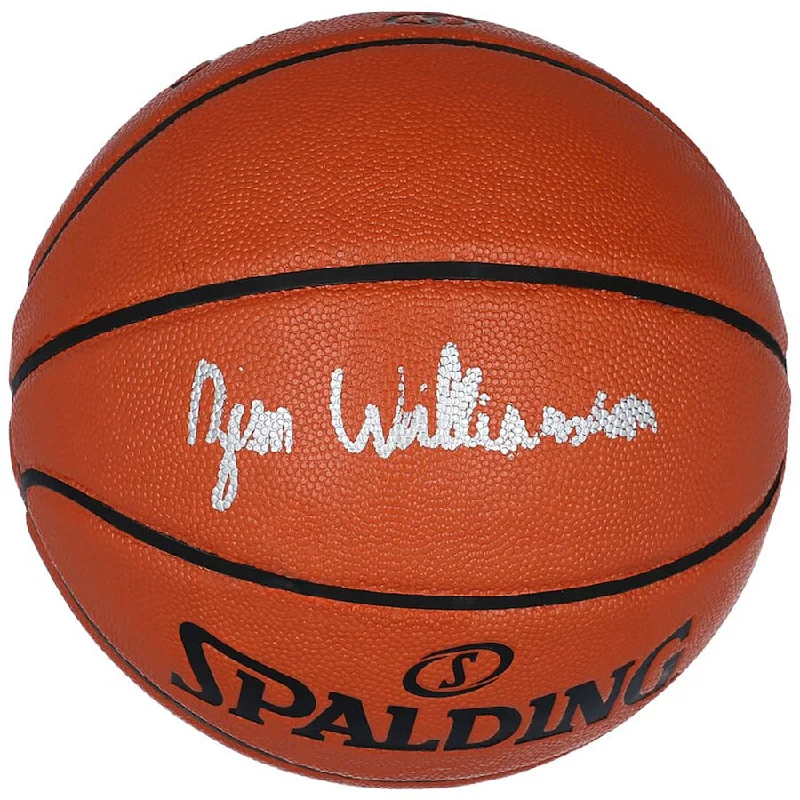 Basketball Full Court Press-Zion Williamson Signed New Orleans Pelicans Spalding Indoor/Outdoor Basketball (Fanatics)