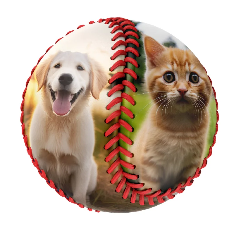 Personalized Pet Dog and Cat Photo Baseballs