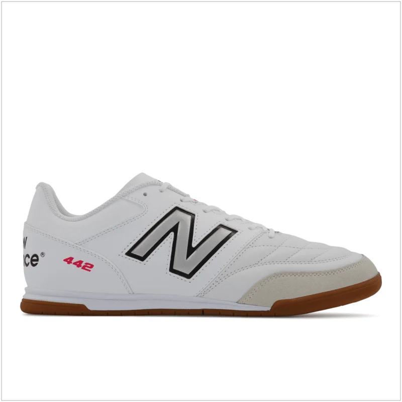 Football Shoes With Cushioning-New Balance Men's 442 V2 Team IN Soccer Cleat - MS42IWT2 (Wide)