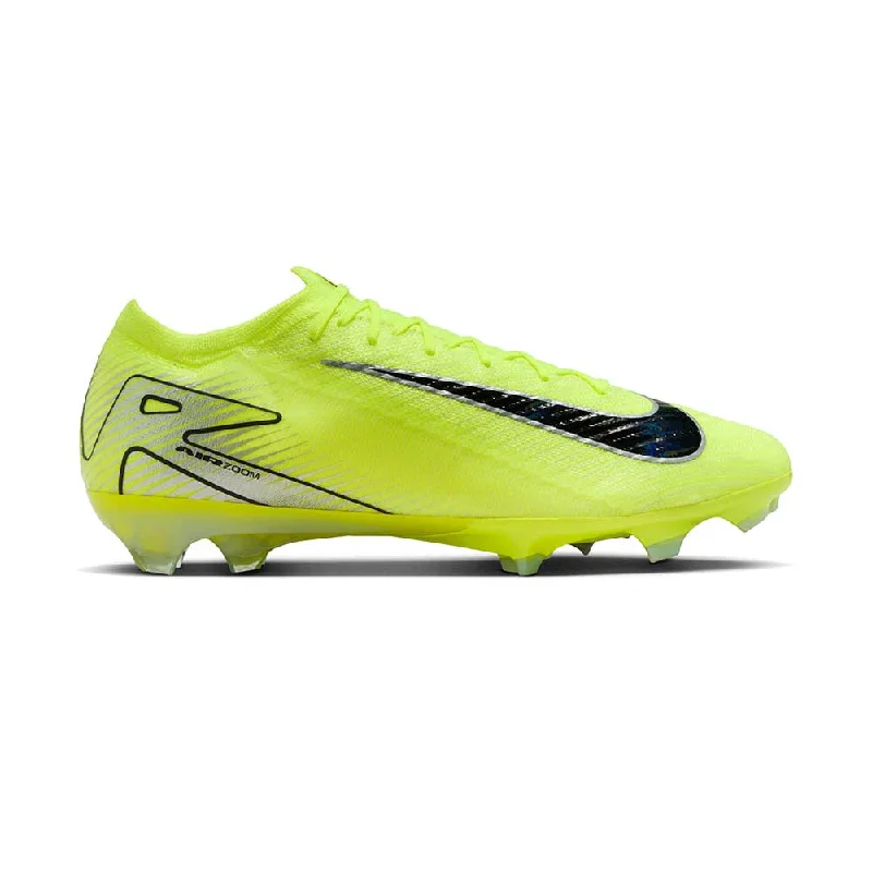 Football Shoes For Kids-Zoom Vapor 16 Elite FG Soccer Cleats - Volt/Black - Regular (D)