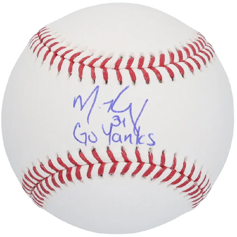 Baseball Sacrifice Fly-Michael King Signed New York Yankees Baseball with "Go Yanks'' Inscription (Fanatics)