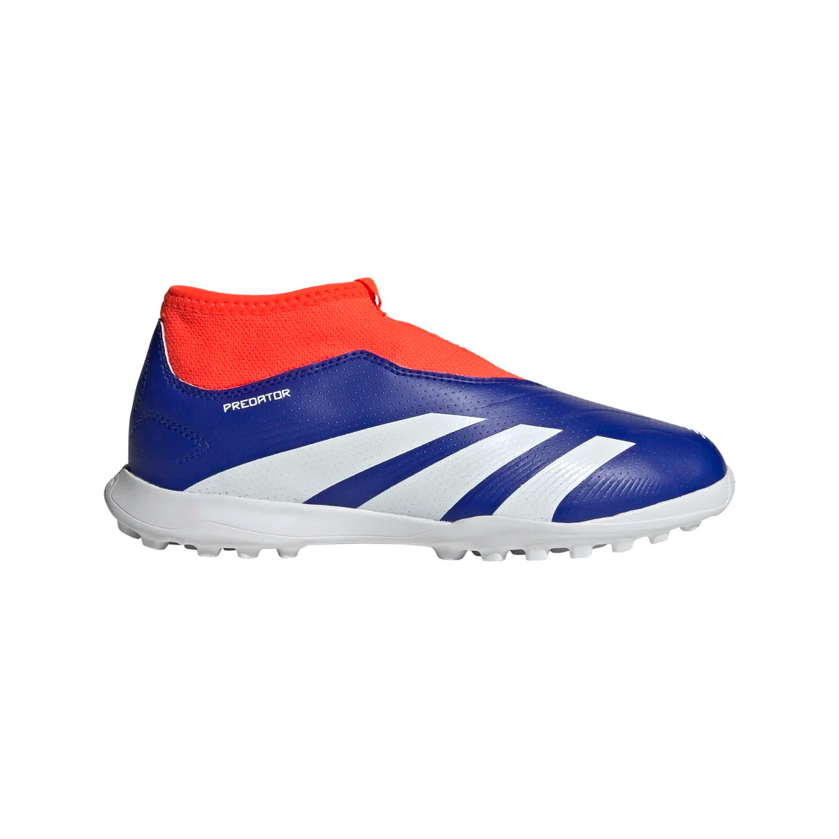 Football Shoes With Heel Lock System-adidas Youth Predator League Laceless Turf Soccer Cleats