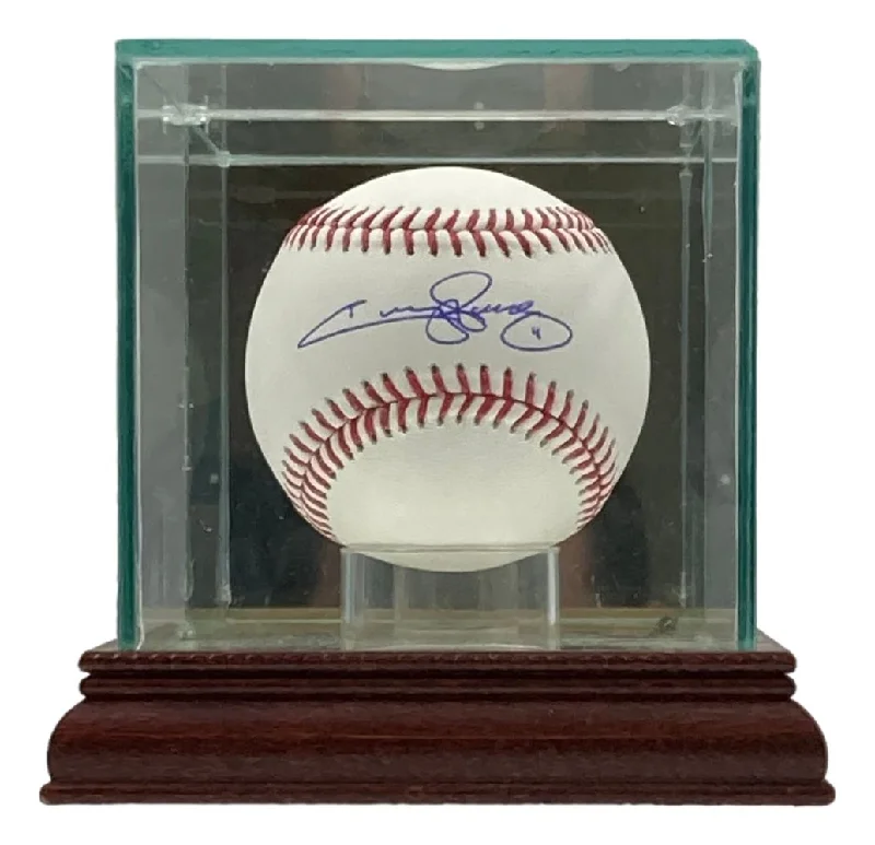 Baseball Game Situations-Jimmy Rollins Phillies Signed Official MLB Baseball PSA Hologram w/ Case