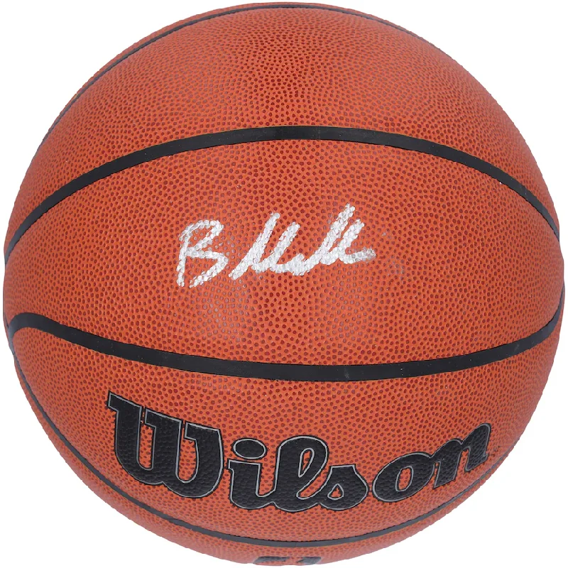 Basketball Hall Of Fame-Brandon Miller Signed Charlotte Hornets Wilson 2023 NBA Draft Authentic Series Indoor/Outdoor Basketball (Fanatics)