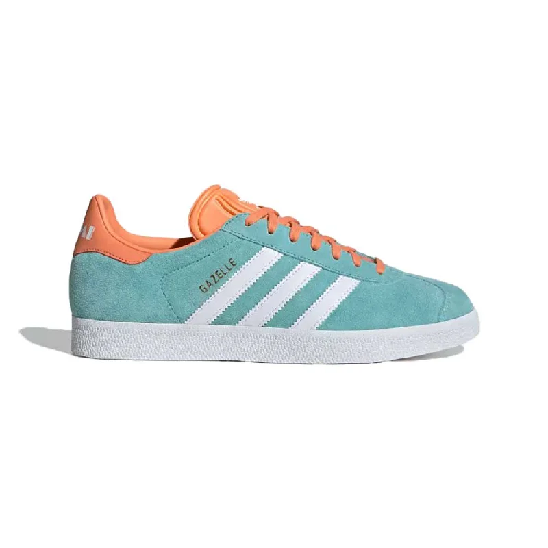 Football Shoes With Low Cut-Men's Gazelle MLS Indoor Soccer Shoe - Easy Mint/Cloud White/Easy Orange - Regular (D)