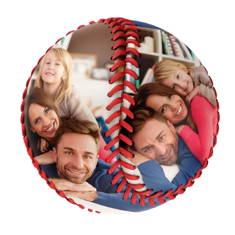 Baseball Offense-Personalized 2 Family Photo Baseballs