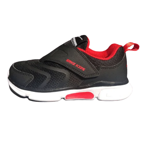 Basketball Shoes With Player Signatures-Erke Jogging Shoes Kids-Boys Running Black/Red 63120120011-004