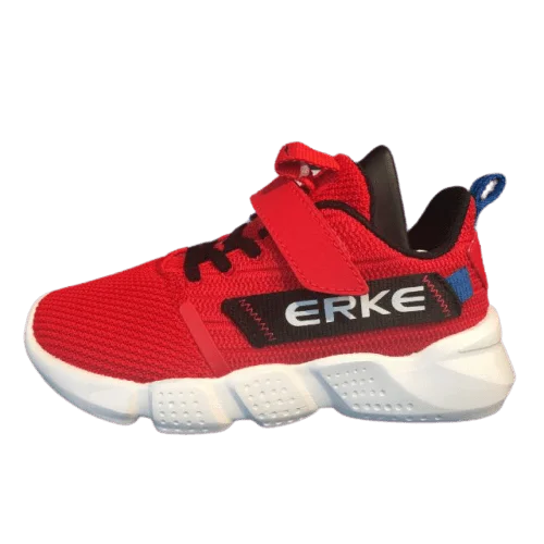 Basketball Shoes With Limited Edition Styles-Erke Jogging Shoes Kids-Boys Running Red/Black 63120120009-203