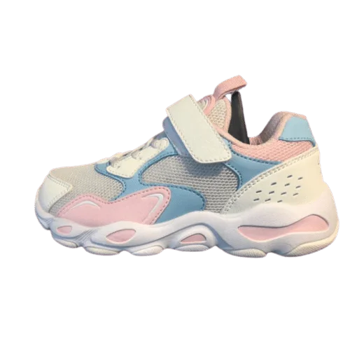 Basketball Shoes For Post Players-Erke Jogging Shoes Kids-Girls Running Cream White/Pink 64120120064-001