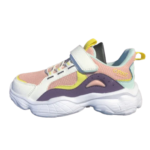 Basketball Shoes For Weightlifting-Erke Jogging Shoes Kids-Girls Running Pink/Cream White 64119420238-203