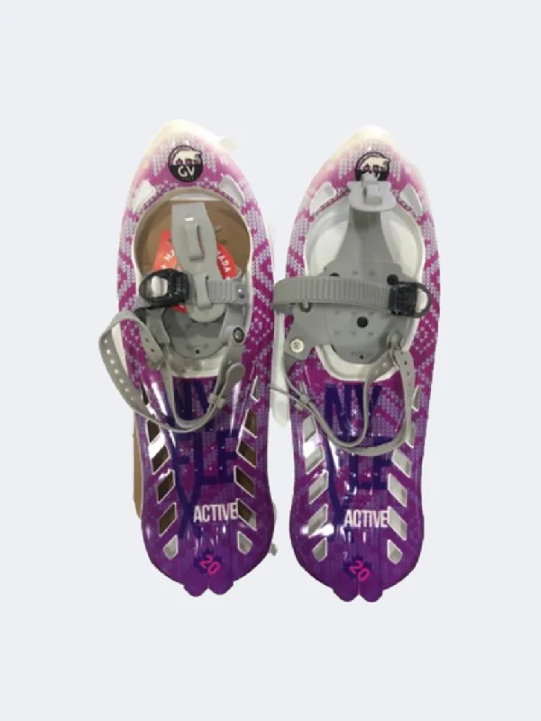 Basketball Shoes With Water-Repellent Coating-GV Nyflex 7X20 Girls Skiing Snow Shoes Purple