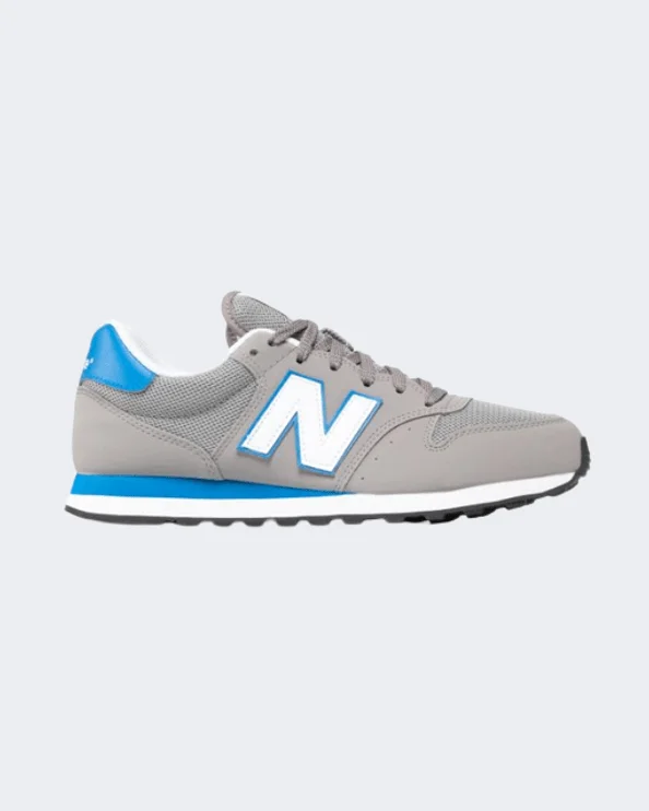 Basketball Shoes For Guards-New Balance 500 Men Lifestyle Shoes Grey/Blue