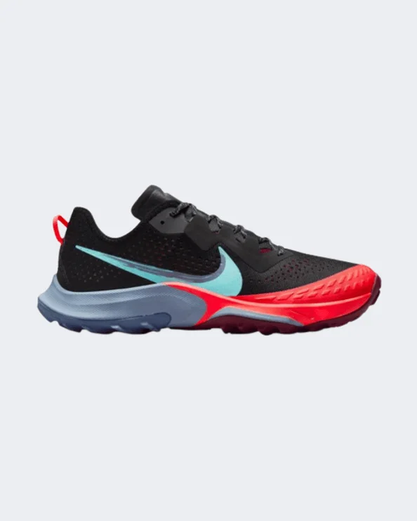 Basketball Shoes With Motion Sensors-Nike Air Zoom Terra Kiger 7 Men Running Shoes Black/Red/Blue