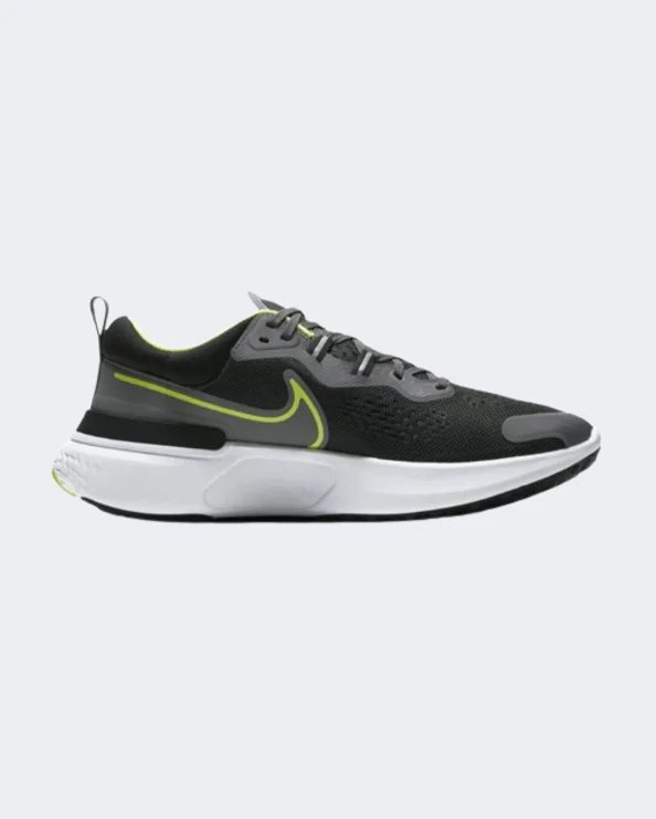 Basketball Shoes With Smart Technology-Nike React Miler 2 Men Running Shoes Smoke Grey/Yellow