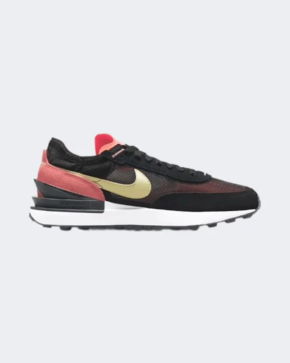 Basketball Shoes With Extended Tongue-Nike Waffle One Women Lifestyle Shoes Black/Crimson