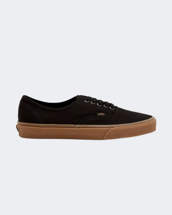 Basketball Shoes With Reinforced Heel-Vans Authentic Light Gum Men Sportswear Shoes Black