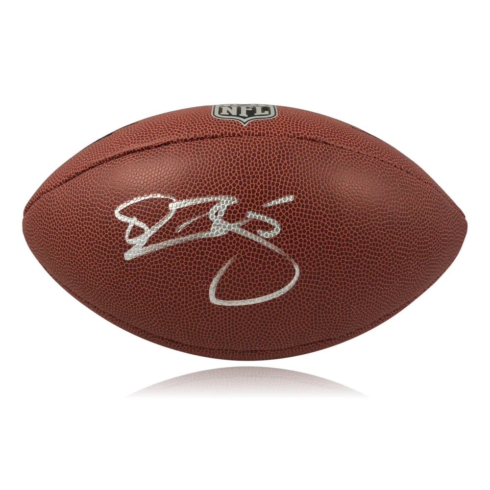 Rugby Half-Time Shows-Donovan McNabb Signed Football Tristar COA Philadelphia Eagles Autograph