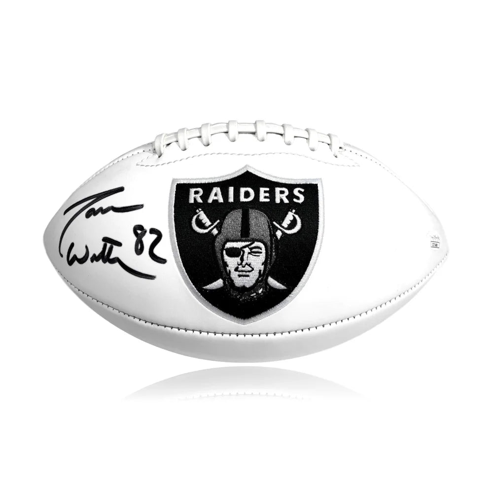 Rugby Fundraising Events-Jason Witten Signed Las Vegas Raiders White Logo Stat Football COA JSA Autograph