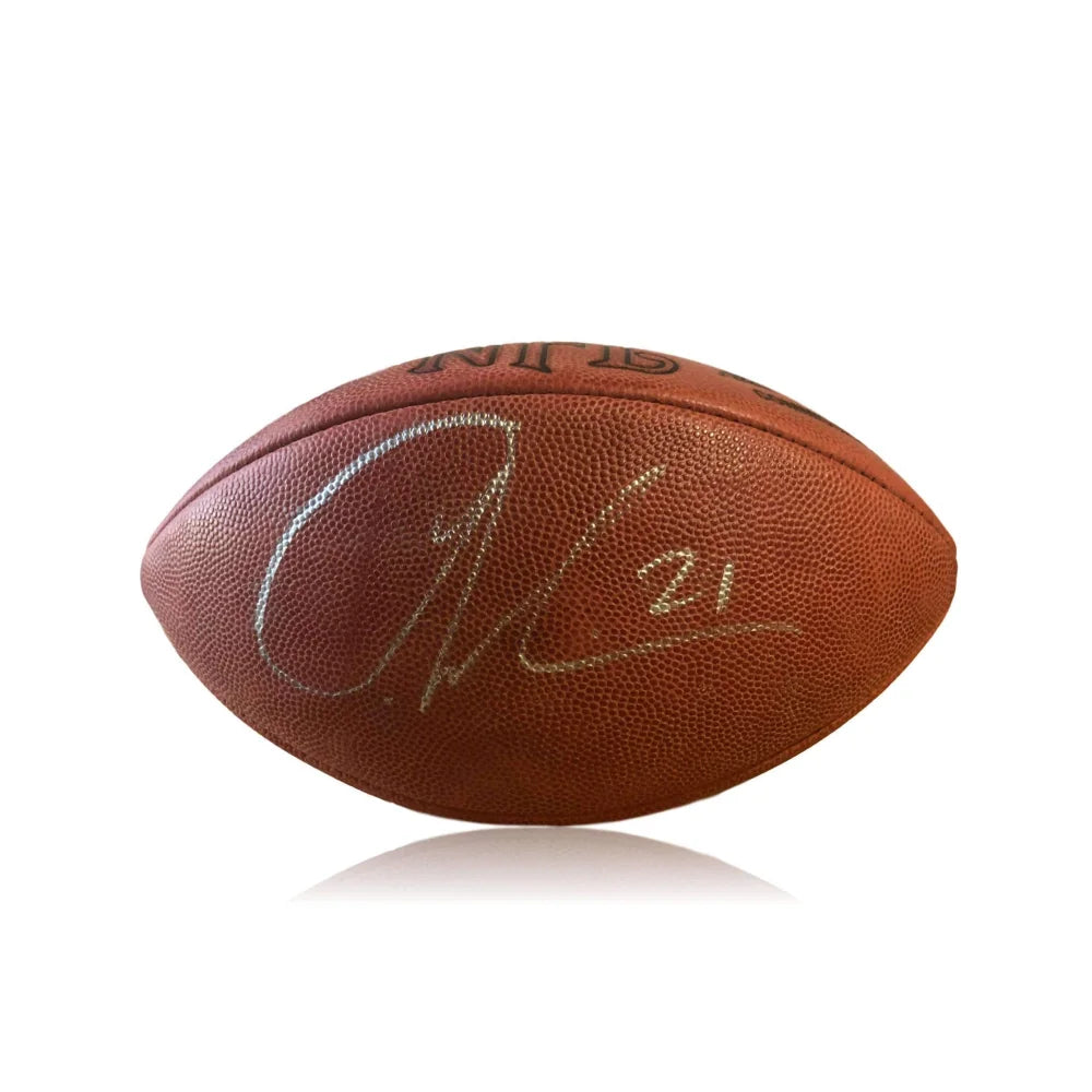 Rugby Coach-Ladainian Tomlinson Signed Authentic NFL Football JSA COA Chargers Autograph